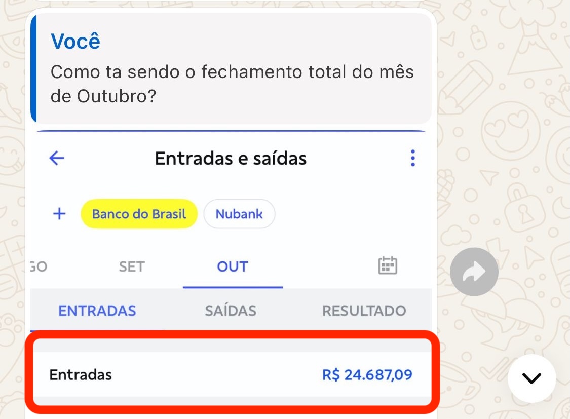 Print de resultado de nutricionista