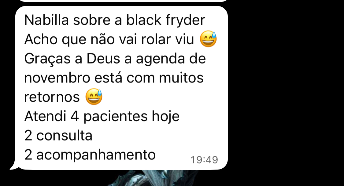 Print de resultado de nutricionista